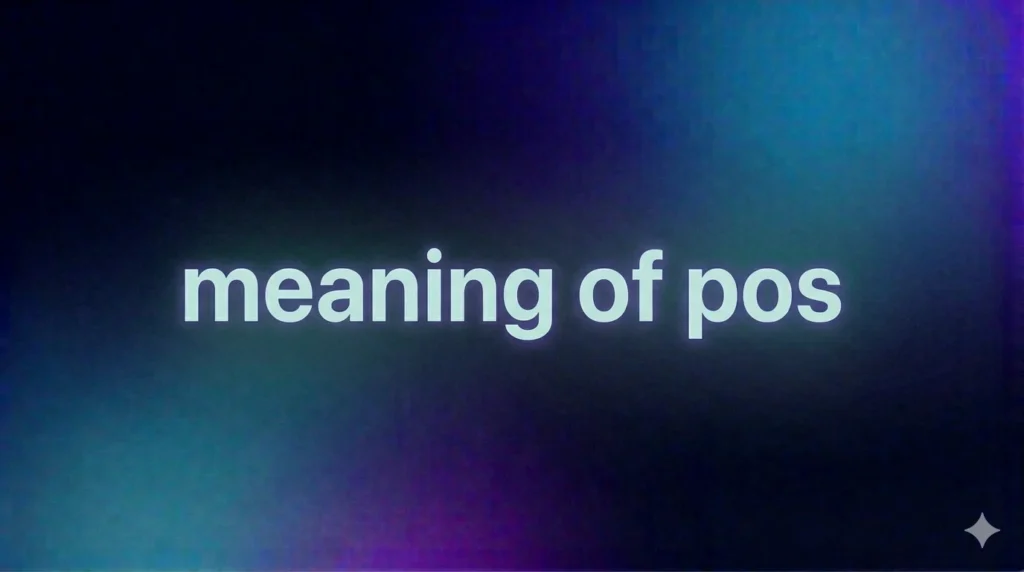 Meaning of POS: Full Guide to Slang, Context, and Real-Life Usage